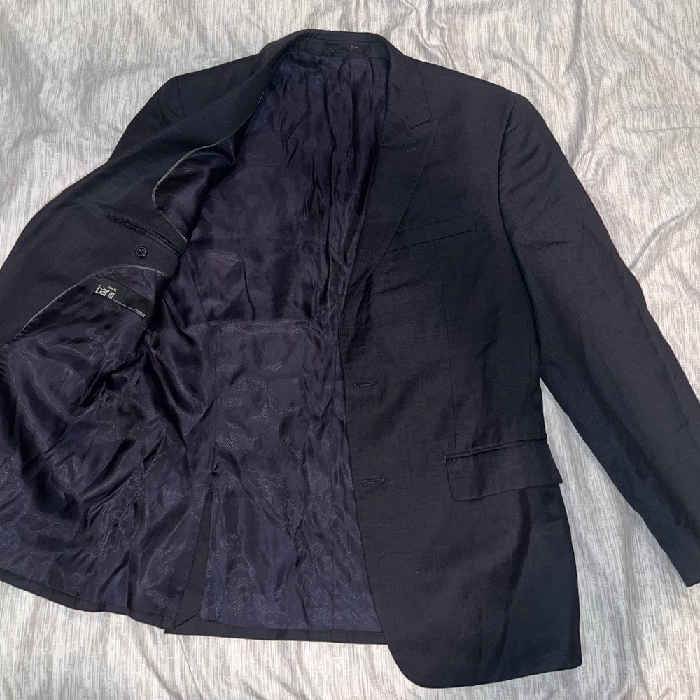 Bar 3 Slim Fit Black Blazer 42R